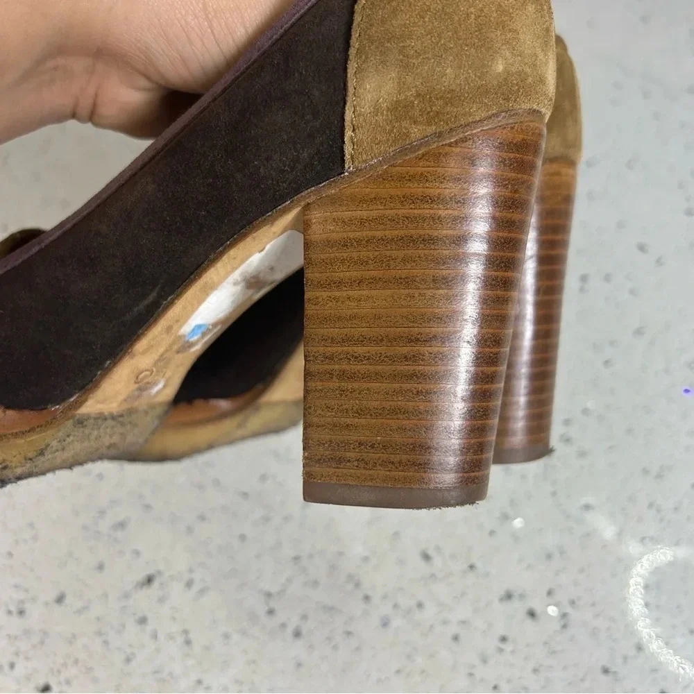 Kenzo Retro Suede Platform Chunky Heel​​